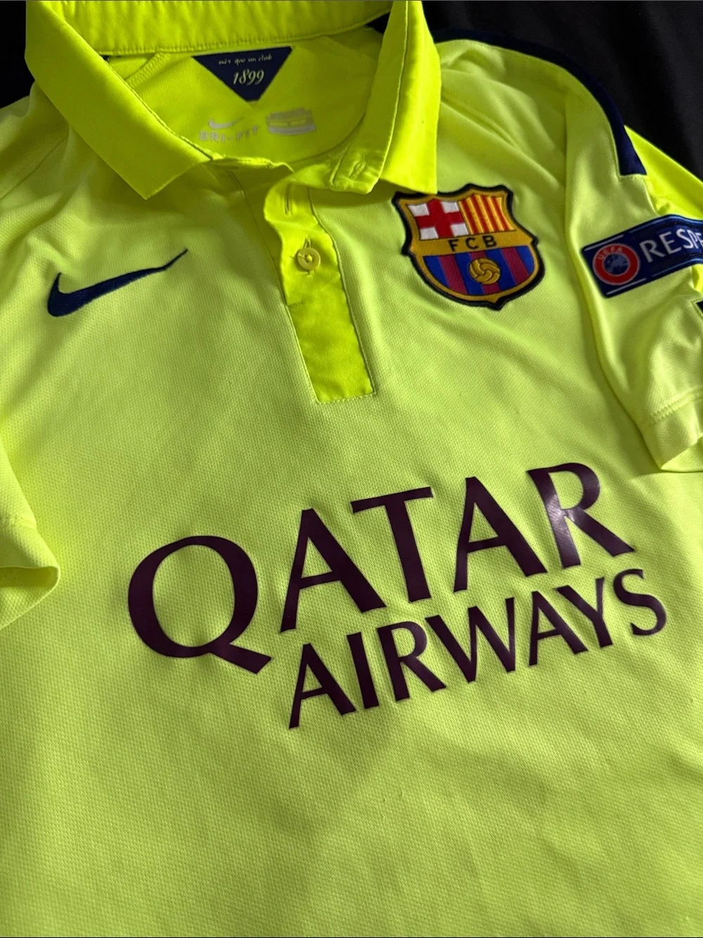 VINTAGE FC Barcelona #10 Lionel Messi 2014-15 Nike Away UCL Jersey